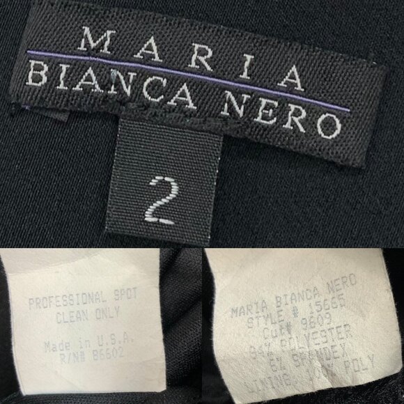 Maria Bianca Nero Slip Dress 2 Black Midi - Picture 3 of 12